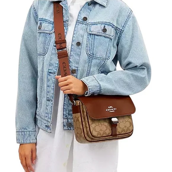 COACH Signature Pace Bag CR131 Khaki NOT FOR SALE - Picture 17 of 17